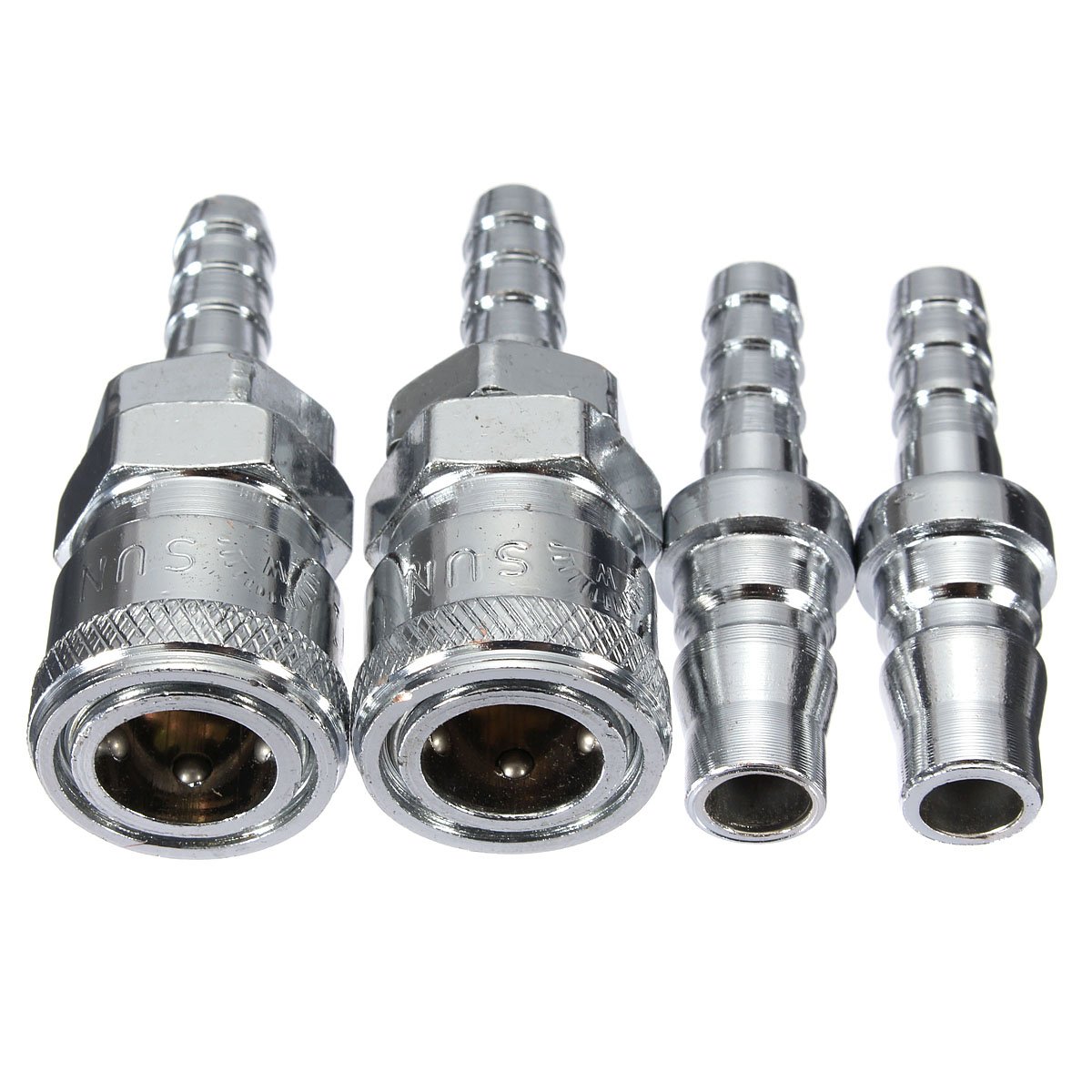 GOZAR Male Female 8mm Pneumatic Lines Metal Nozzle Quick Release Connector SH20+PH20