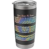 You Keep Me Sane Hidden Message Adult Swearing Coffee Cup Stainless Steel Insulated Tumbler