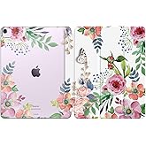 MoKo for iPad Air 13 inch Case M3 2025/M2 2024, iPad Air 13 inch Case with Soft Translucent Frosted TPU Back Shell, Slim Smart Folio Protective Cover, Auto Wake/Sleep,Support Touch ID,Fragrant Flowers