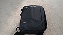 High quality backpack with a lot of functionality. Despite its small size it fits a lot of camera equipment