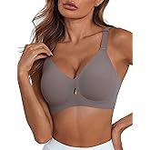 Wireless Bra for Women No Underwire - Seamless Full Coverage Comfort Bra, Breathable Supportive Everyday Push Up Bralette