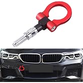 Heart Horse Universal Racing Towing Car Tow Hook for B-mw 1 3 5 Series E39 E70 E71 E81 E82 E88 E90 E91 E92 E93, Auto Aluminum Trailer Ring Car