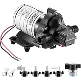 WASSERMANN RV Pump, 12V Self-priming RV Water Pressure Pump 4.0GPM 45PSI with Pressure Switch, for RV Marine Camping Yacht Ga