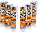 Gorilla All Conditions Sealant Silicone Clear 295ml Pack of 6