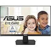 ASUS 24 Inch Desktop Monitor - 75Hz, Full HD (1920x1080), IPS, Frameless, Adaptive-Sync, Eye Care, HDMI, D-Sub DVI-D - VA24EHE