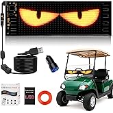 Sanwo LED Light Signs for Car, 7”x3” Flexible USB 5V Bluetooth APP Control Full Color Programmable Scrolling LED Car Sign, Custom Text Pattern Animation LED Panel for Taxi Shop Home Office