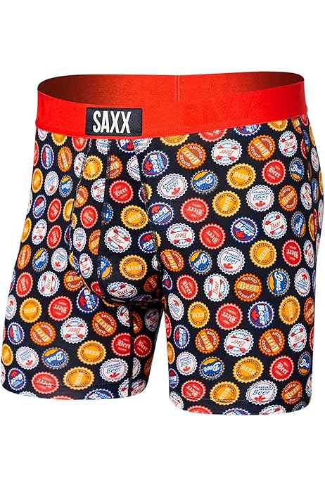 SAXX Men's Underwear – Vibe Super Soft Boxer Briefs with Built-in Pouch  Support - Black Van Life, Small at Amazon Men's Clothing store