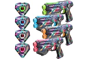 WINYEA TAG Laser Tag Guns Set of 4, Lazer Tag Game for Kids, Teens & Adults,Fun Outdoor Teenage Game & Activities, Gift for Teenage Ages 8 9 10 11 12+Year Old Boy & Girls