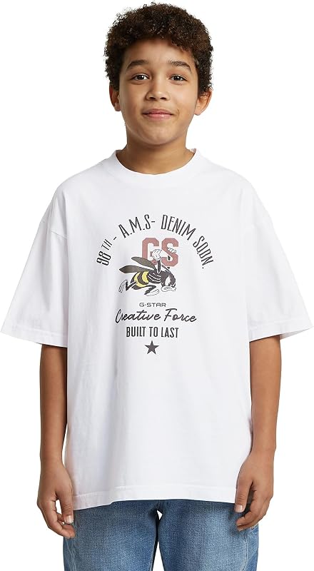 Boys Oversized T-Shirt, Weiß (White D29775-01-110), 16