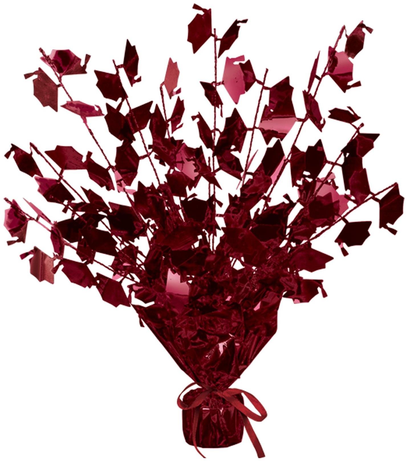 Beistle Graduate Cap Gleam 'N Burst Centrepiece, Maroon, Package of 1