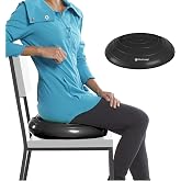 Gaiam Balance Disc Wobble Cushion, 16", Core Stability Seat | 16" Diameter | Home &amp; Office Chair Use | Kids Wiggle Seat | Core Stability Training | Non-Slip Base