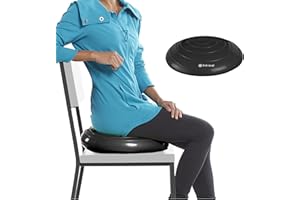 Gaiam Balance Disc Wobble Cushion Stability Core Trainer for Home or Office Desk Chair & Kids Alternative Classroom Sensory W