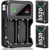 DXKK Rechargeable Batteries for Xbox One/Xbox Series X|S, Battery Pack for Xbox One S/One X/One Elite Controllers Battery, 2x