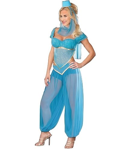 Sexy Genie Belly Women Dancer Arabian Nights Dress Adult Costume(1229.XXL): Clothing, Shoes & Jewelry