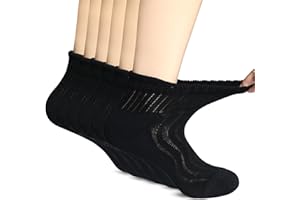 +MD Diabetic Socks for Men Women 6 Pairs,Non-Binding Top Extra Wide Ankle/Crew Socks, for Edema Circulator 9-11 10-13 13-15