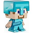 Mattel Minecraft 2021 Special Edition Action Figure, Large-Sized Steve in Diamond Armor for Minecraft Live Festival