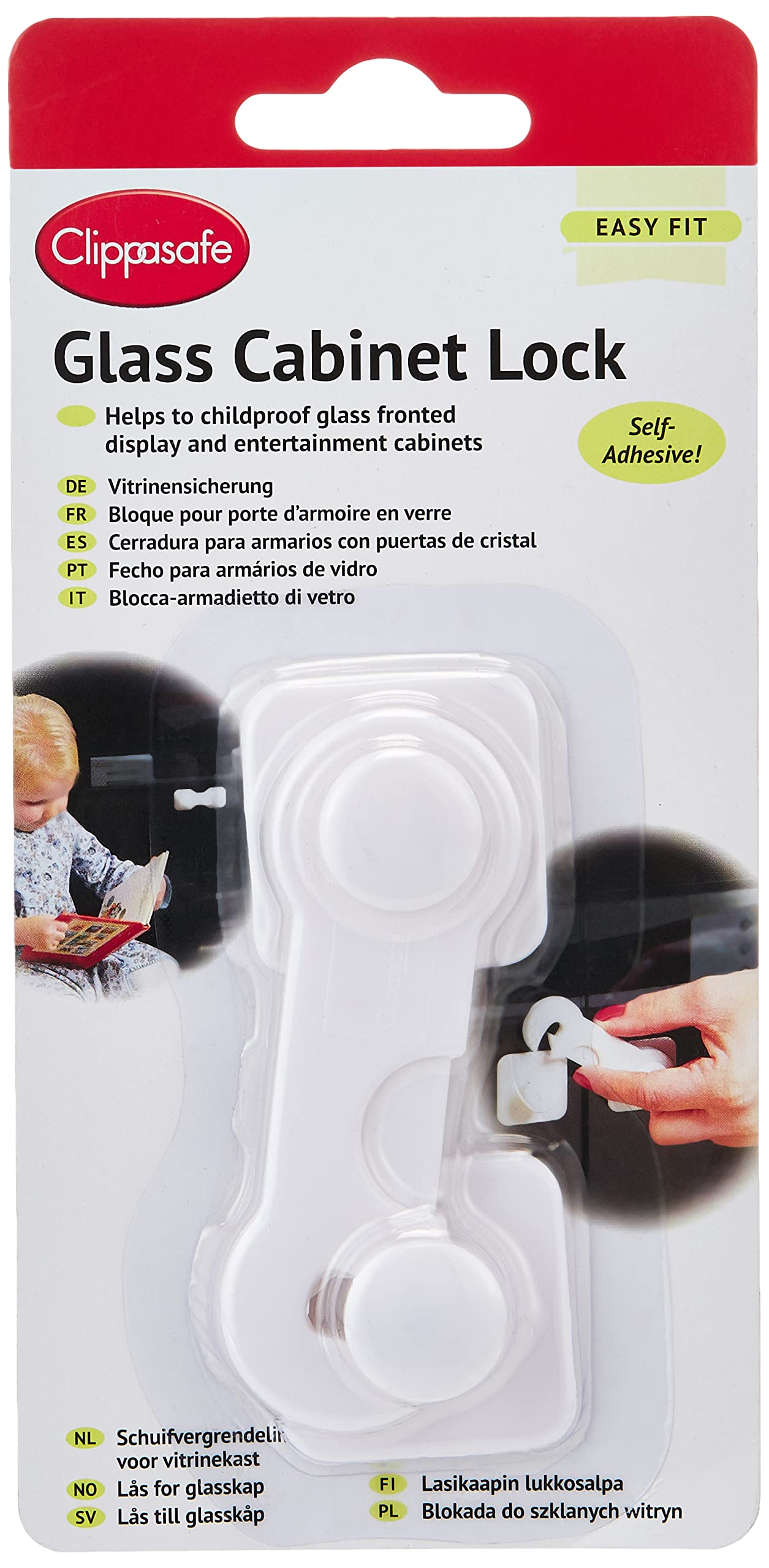 Clippasafe Glass Cabinet Lock