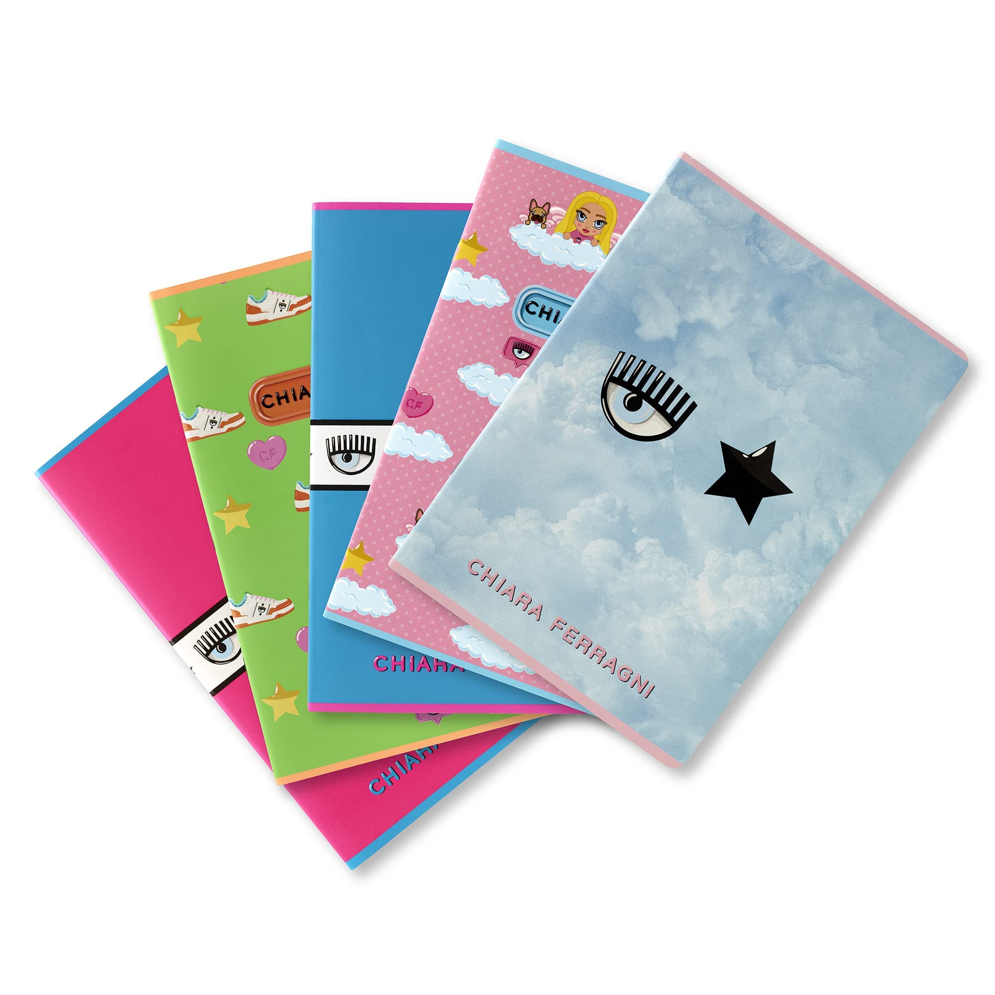 Pigna Maxi Chiara Ferragni x Cones for A4 Pack of 5 Fantasy B 02321481R