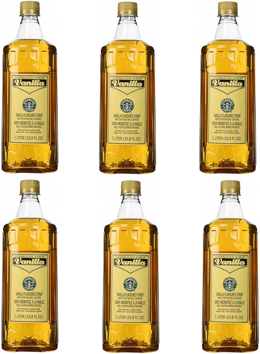 StarbucksFlavored Syrup Multi-Pack (Vanilla, 6 Bottle Pack)