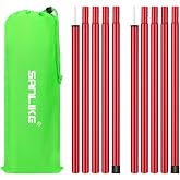 SANLIKE Aluminium Tent Poles, Canopy Support Tarp Poles with Storage Bag | Adjustable segmented design fits tarps, car‑side awnings and tent vestibules for overlanding, hiking and road‑trip camping.