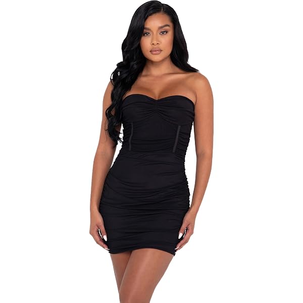 knee length dresses for ladies Ava Women's Loren Mesh Wrap Dress in Blue Coral MD main image 1