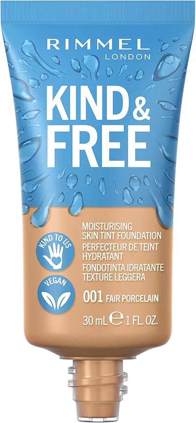 Rimmel Kind & Free Moisturising Foundation 001 Fair Porcelain Vegan Skincare
