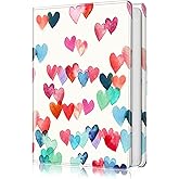 Fintie Photo Album for 4x6 Photos - 112 Pockets Vegan Leather Cover Memory Albums Book for Birthday Family Anniversary Vacation Pictures (raining hearts)