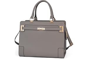 MINSONG Stylish Pet Carrier Purse Leather Bag for Small Dogs Cats Puppy,Airline Approved Soft-Sided Carriers (Elephant Grey)