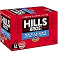 Hills Bros Single Serve Coffee Pods, Perfect Balance, Medium Roast Coffee, 12 Count-Keurig Compatible, Roasted Arabica Coffee Beans, Less Caffeine, Full-Body Flavor