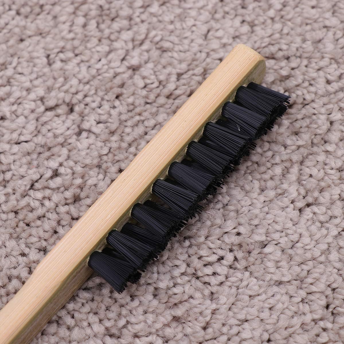 POPETPOP Cleaning Tools Wooden Hair Brush 3Pack -Wooden Long Handle Parakeet Cage Cleaner Bird Cleaning Supplies Random Color Toothbrush Cleaner - Image 5