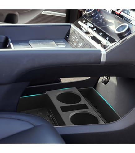 Mittelkonsole Aufbewahrungsbox Für Hyundai Santa Fe 2024-2025 - TPE Material Wasserdicht - Schwarz