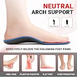 PCSsole Orthotic Arch Support Insoles Red Men 7.5-8 27cm Flat Feet Plantar view 3