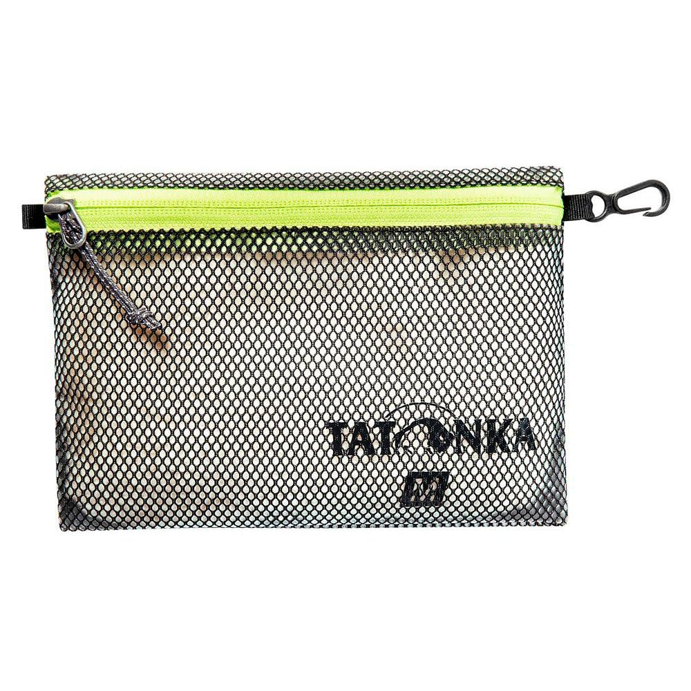 Tatonka Zip Pouch - Flat Storage and Document Bag in Various Sizes and as a Set - Transparent, Waterproof and Robust, Black, M (20 x 15 cm)