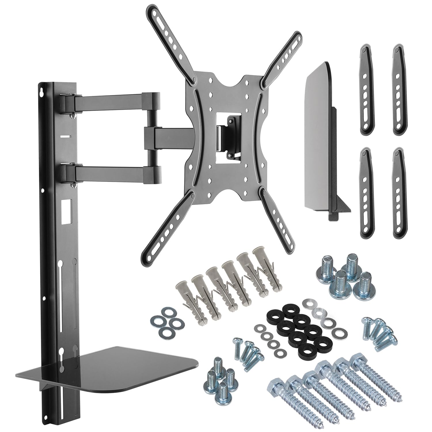 ECD Germany Muurbeugel voor TV 23-55 inch (58-140 cm), VESA 400x400, kantelbeugel 5°/-8