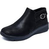 Skechers Women's Lovely Vibe - Moonlight | Modern Comfort Casual, Relaxed Fit, Air-Cooled Memory Foam, Vegan, Ankle Bootie