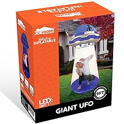 Joiedomi Halloween Inflatable UFO Decoration, 9 FT