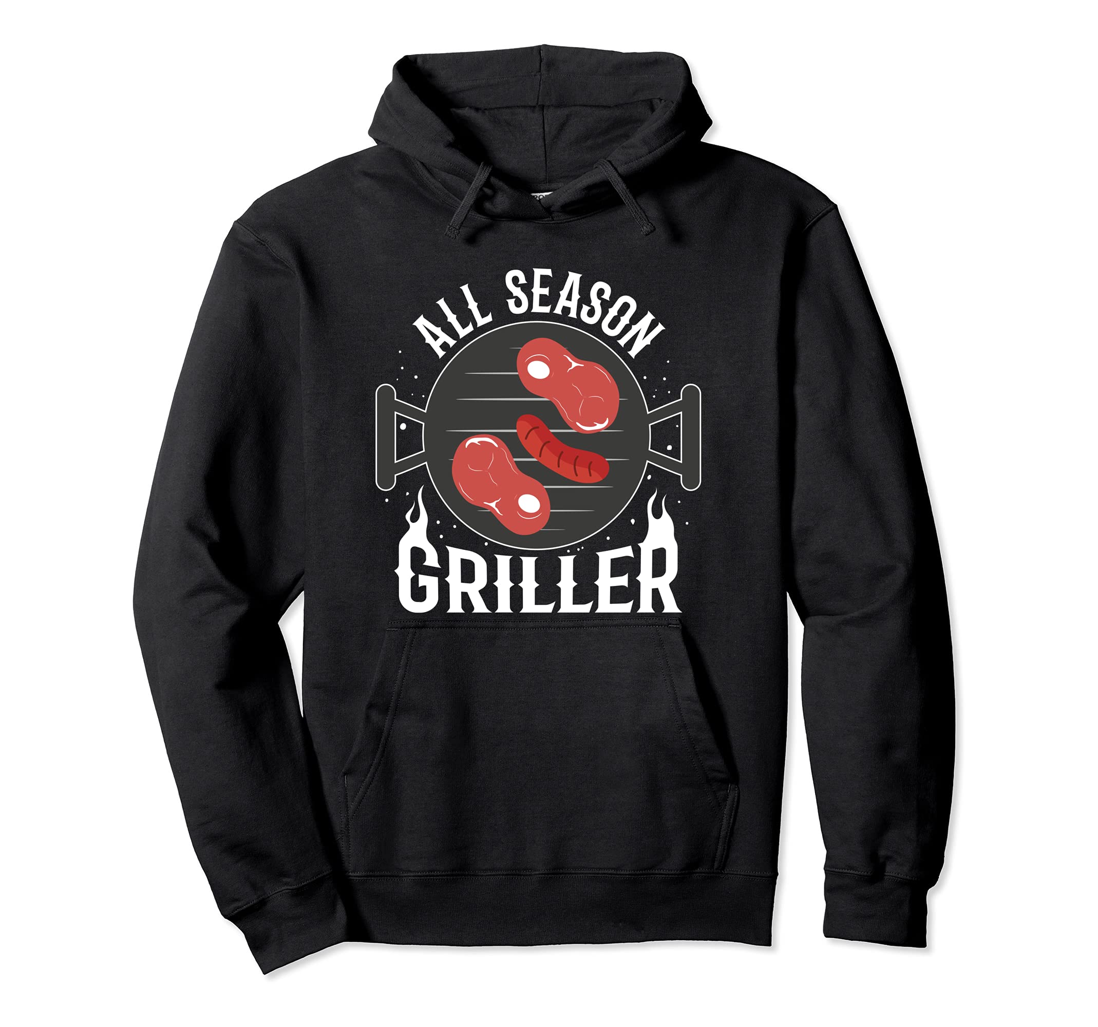 BBQ All Season Griller Grill fans Barbecue Fans Pullover Hoodie