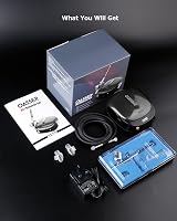 Oasser Airbrush Compressor Kit 0.3mm 7cc 1000mAh Battery Black view 8
