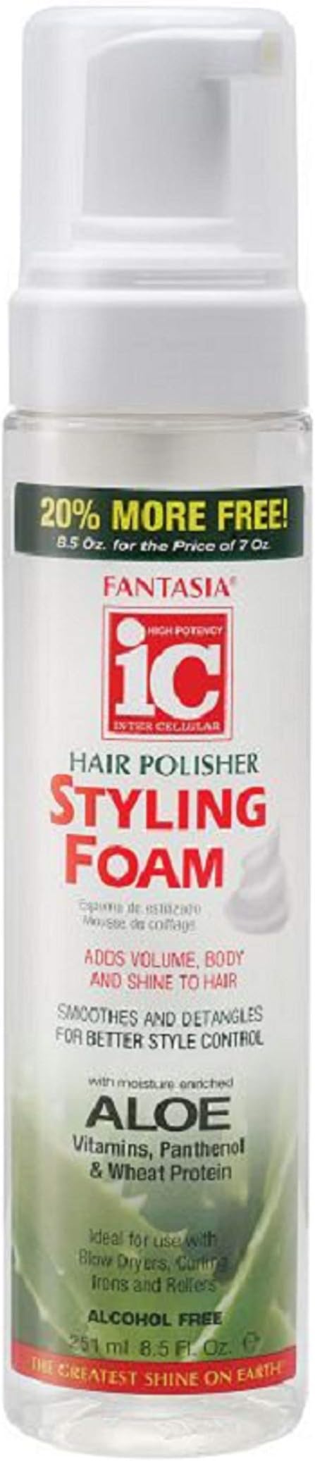 Fantasia Styling Foam 7 oz. + 1.5 oz. Free (3-Pack) with Free Nail File by Fantasia IC