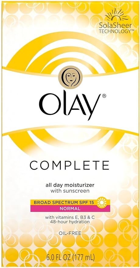 olay complete all day moisturizer with sunscreen broad spectrum spf 15