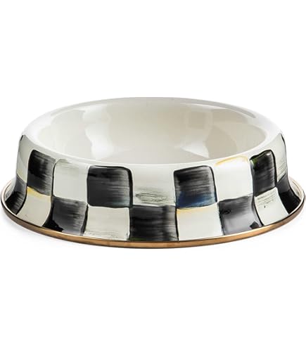 Pet Supplies : Alessi AMMI19 B Lula' Dog Bowl, Black, Black