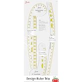 Dritz Design Ruler Trio, Styling, Curve &amp; Hip Curve | With Styling Design, Curve &amp; Hip Curve Rulers for Sewing