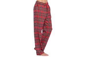 Ashford & Brooks Women's Super Soft Flannel Plaid Pajama Sleep Pants