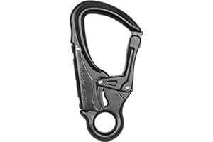 ProClimb Forged Aluminum Carabiner Snaphook | Perfect for Rock Climbing, Arborists, Fire Fighters, Rescue Ops