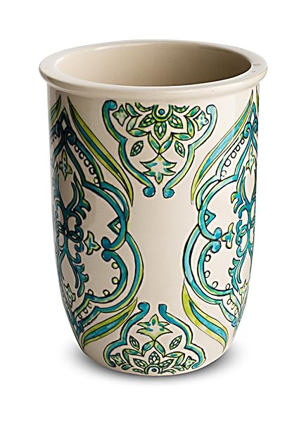 Buy Thyme Ceramic Utensil Holder Stand For Kitchen Cutlery