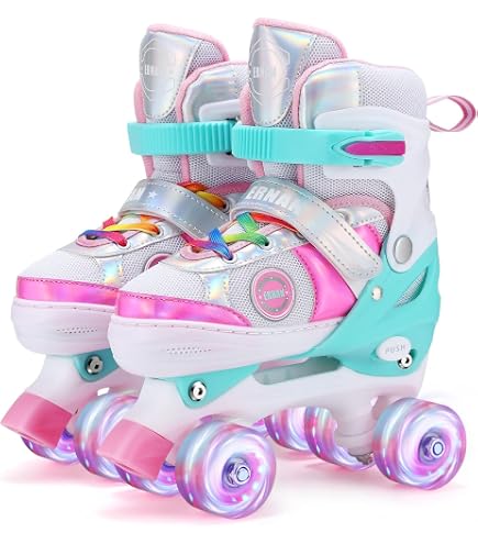 thumbnail image 2 of Roller Skates By Roller Derby Roller Derby Fun Roll Girl's Jr Adjustable Roller Skate Roller Blades For Kids 2 of 12