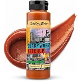 Schaller &amp; Weber Authentic Currywurst Ketchup, 9oz Squeeze Bottle (1-pack) | Curry Ketchup, Berlin German Style | Gluten Free All Natural German Style Sauce for Sausage Fries &amp; Grilling
