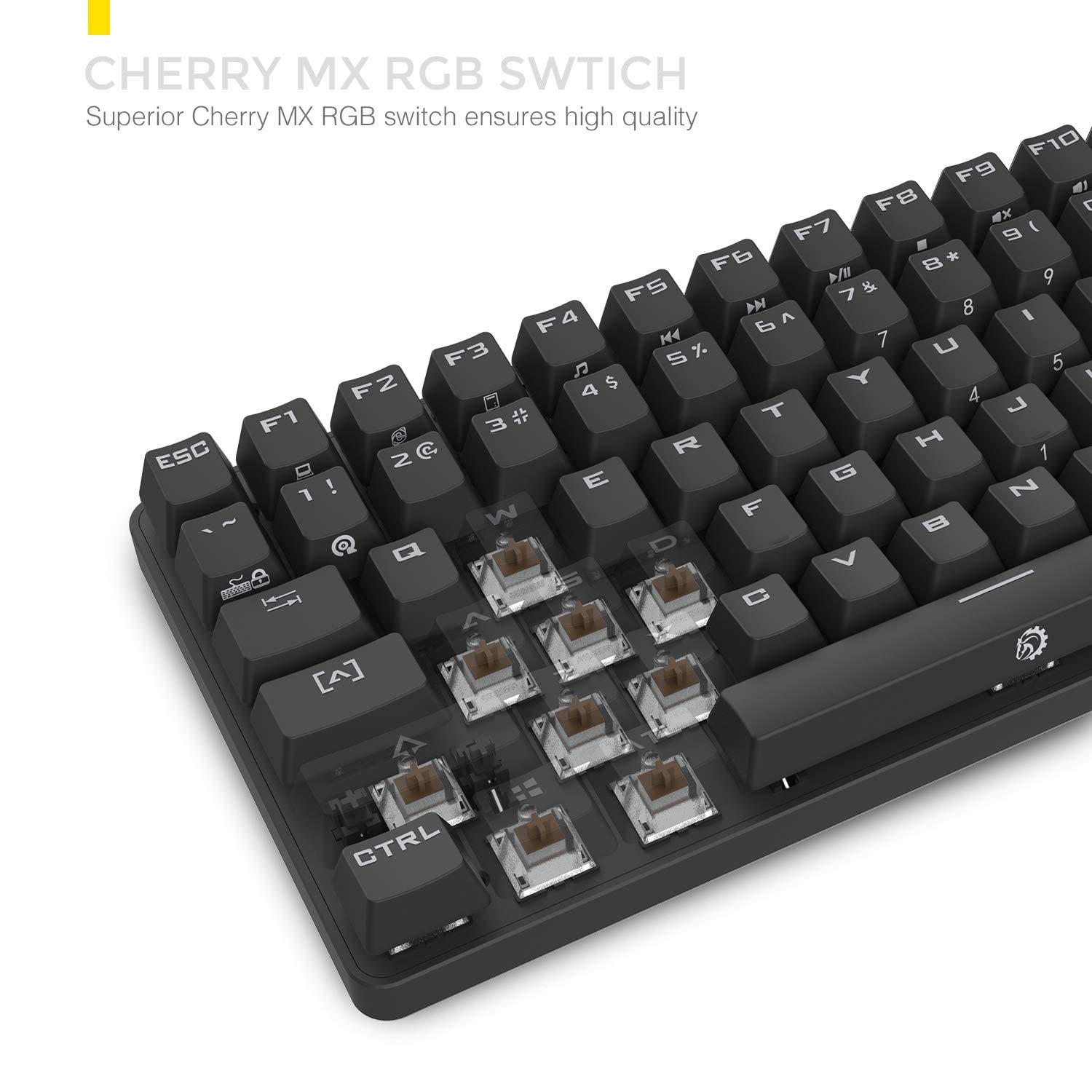 Keyboards, Mice & Input Devices DREVO Excalibur Cherry MX Blue TKL 84 Key Mechanical Gaming Keyboard Full Metal USB Wired with Suspended Keycap Black