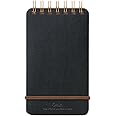 DESIGNPHIL Midori 11796006 Notepad WM Ring Memo Grain Black