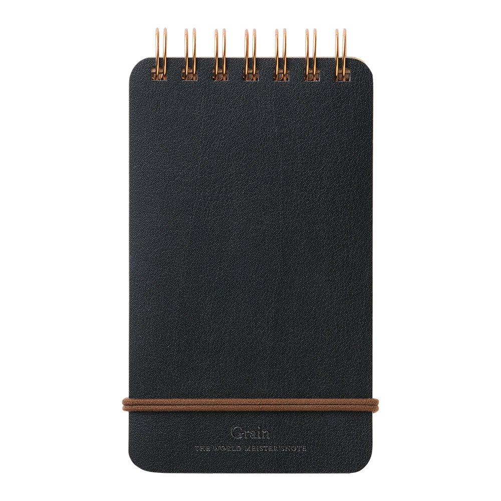 Midori 11796006 – Recycled Leather Book, Black